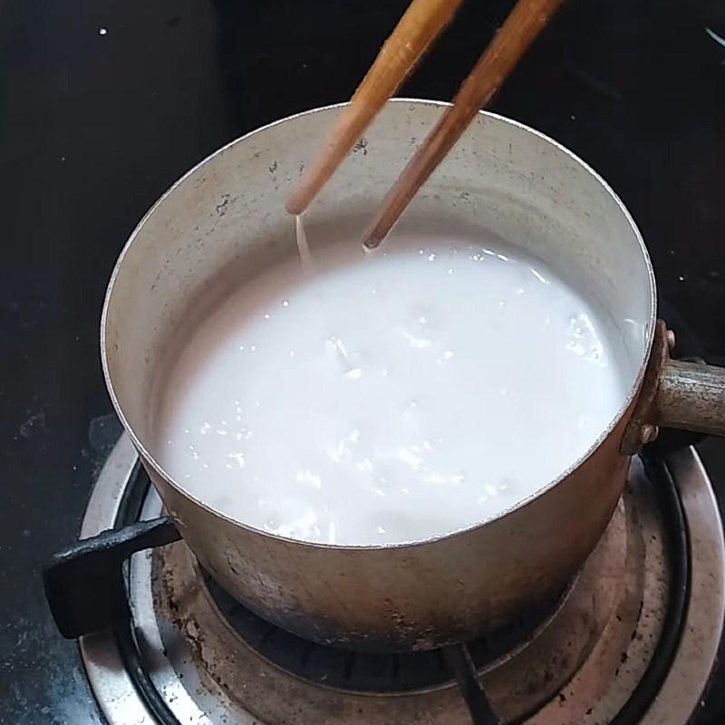 Bước 3 Nấu nước cốt dừa Chè cốm nước cốt dừa