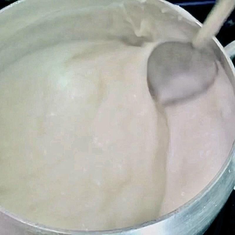 Bước 4 Nấu nước cốt dừa ăn chè Chè đậu đen bột khoai nước cốt dừa