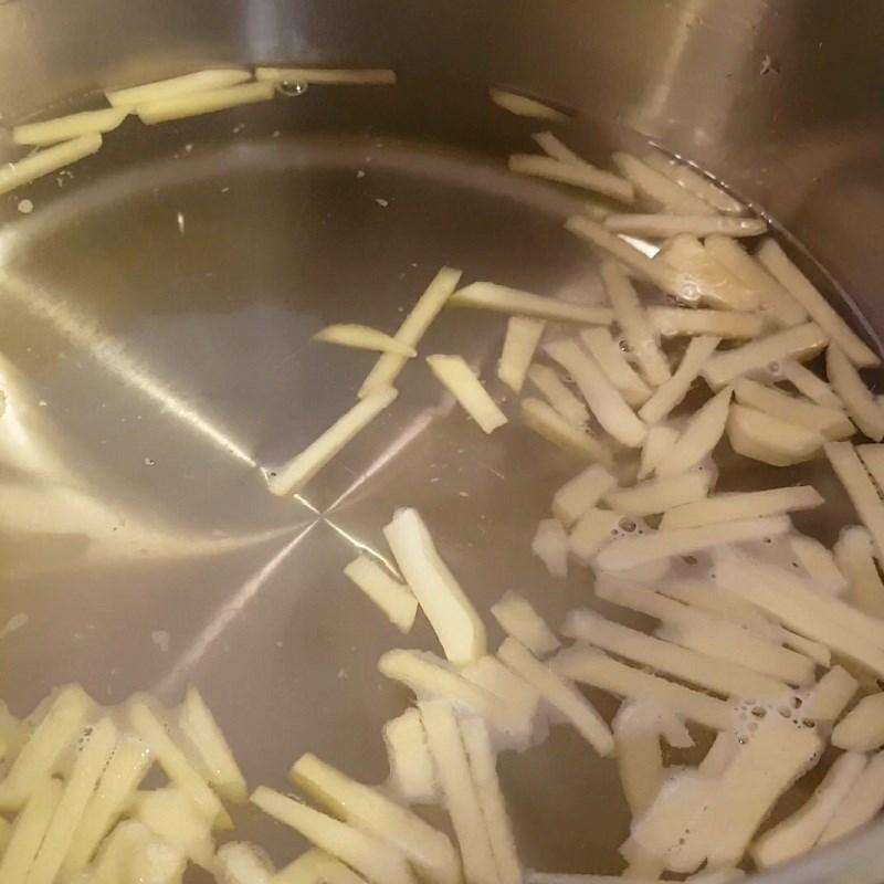 Bước 7 Nấu nước đường Bánh trôi nước khoai lang tím nhân đậu xanh