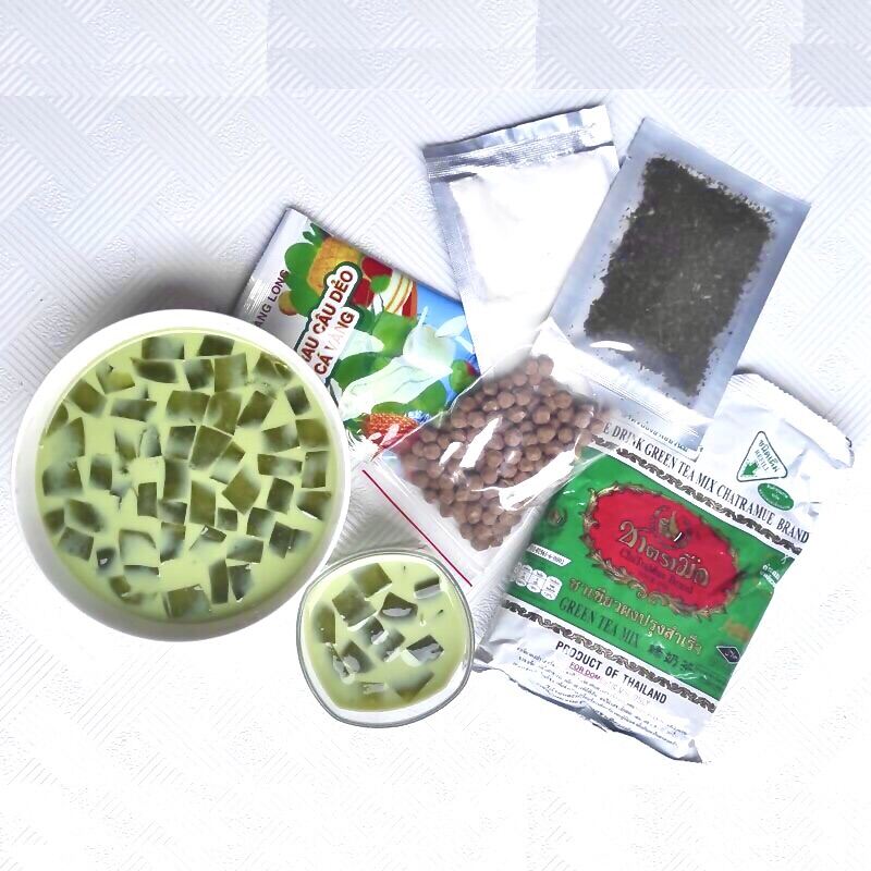 Set trà thái xanh, 4 món nguyên liệu tự làm trà thái tại nhà, thơm ngon, bổ dưỡng - Trà xanh | VinMart.co
