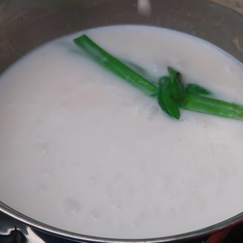 Bước 4 Nấu nước cốt dừa Chè đậu đen nước cốt dừa