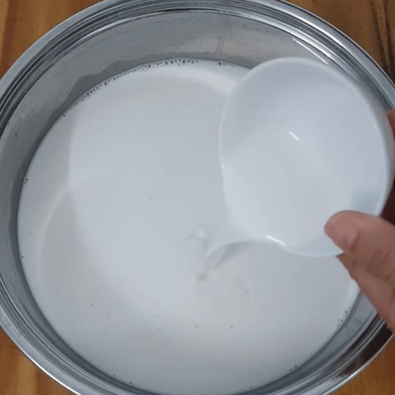 Bước 4 Làm nước cốt dừa Chè đậu trắng