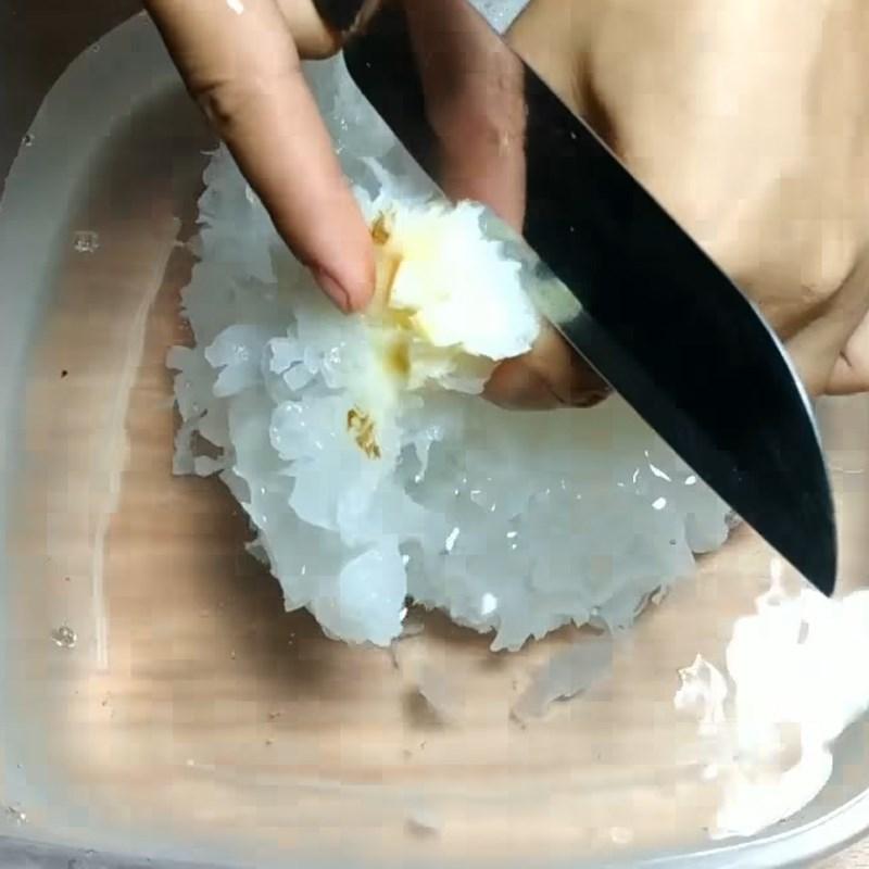 Bước 1 Sơ chế nguyên liệu Chè nấm tuyết đậu xanh