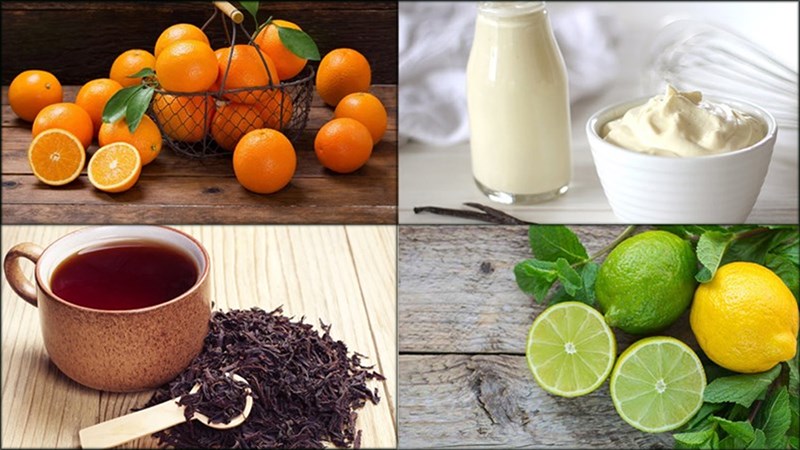 Nguyên liệu món ăn trà sữa thạch cam