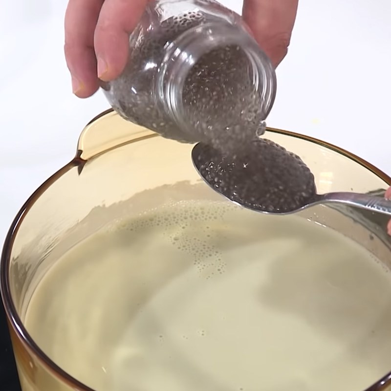 Cách làm trà sữa thạch kem hạt chia thơm béo, đơn giản, dễ làm - Hình 7