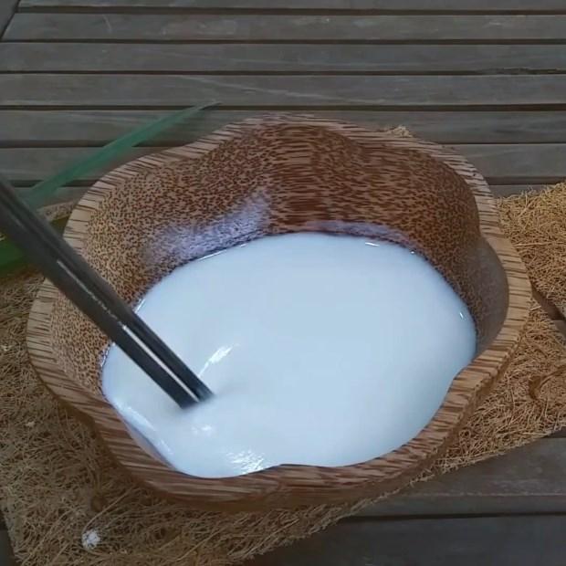 Bước 3 Làm nước cốt dừa Chè dừa nước