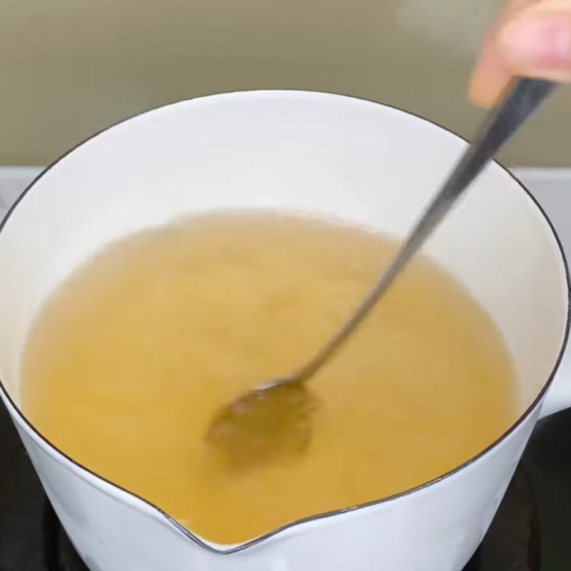 Bước 1 Nấu thạch trà thái Trà sữa thái đỏ panna cotta