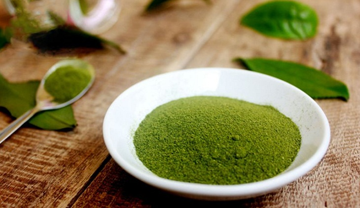 bột trà xanh dùng để chế biến món ăn