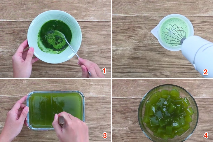 Cách làm matcha latte thạch trà xanh mát lạnh - Hình 3