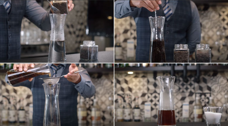 Cách làm trà sữa hokkaido tiếp đến ủ trà đen