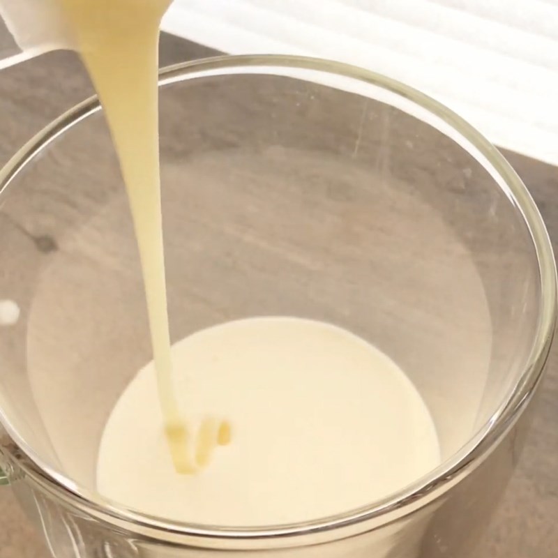 Bước 4 Làm hỗn hợp kem sữa Mochi trà sữa