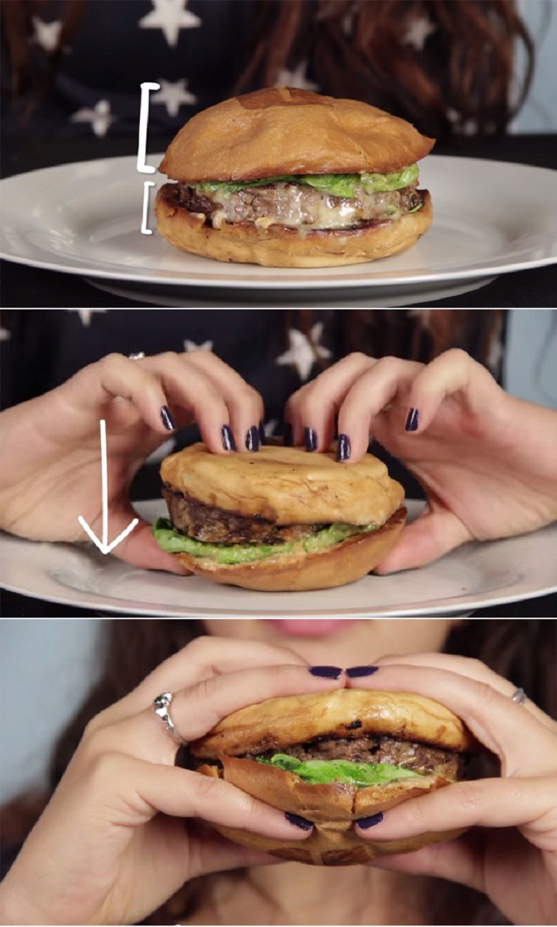 Cách ăn hamburger hoàn hảo