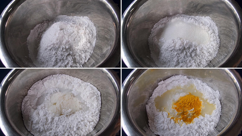 Bước 1 Sơ chế nguyên liệu Bánh chuối chiên mè bằng bột pha