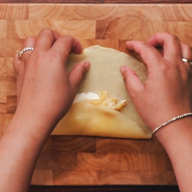 Bước 6 Cuộn bánh Bánh Crepe sầu riêng