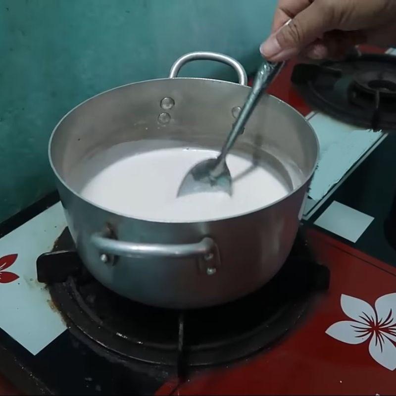 Bước 3 Nấu nước cốt dừa Chè nếp đậu xanh
