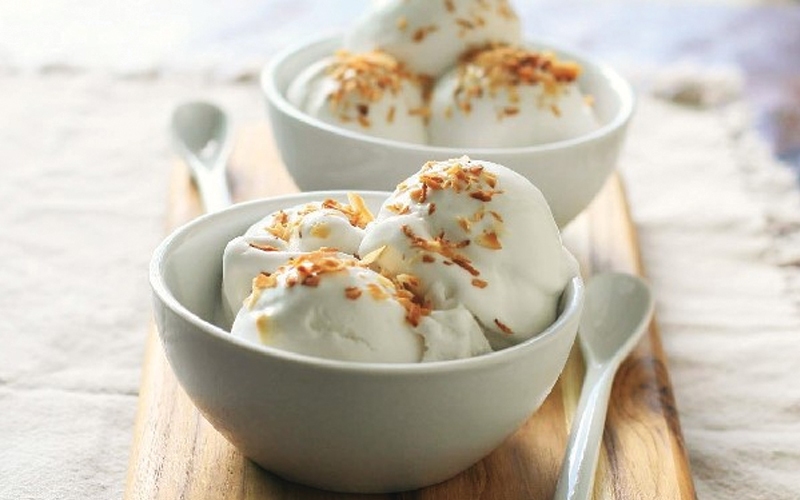cách làm kem vani sữa dừa siêu đơn giản giải nhiệt mùa hè