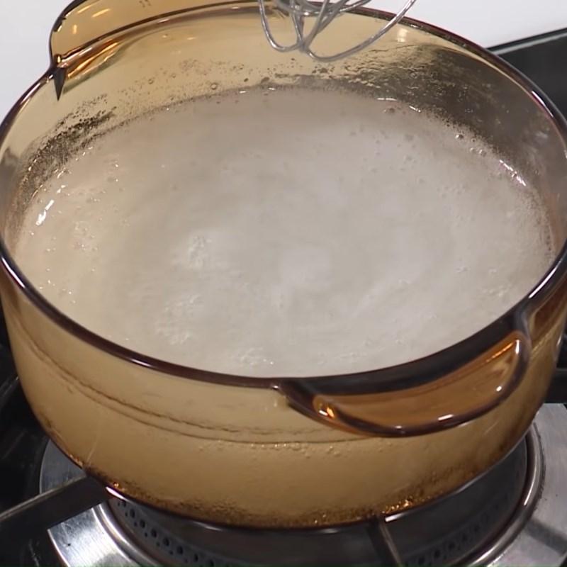 Bước 2 Nấu thạch trà sữa matcha Trà sữa gạo rang thạch matcha
