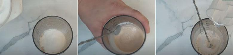 Cách làm trà sữa gạo lứt pha trà đen với sữa bột và nước đường