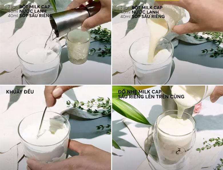 Cách làm trà sữa sầu riêng pha đúng theo tỷ lệ chuẩn