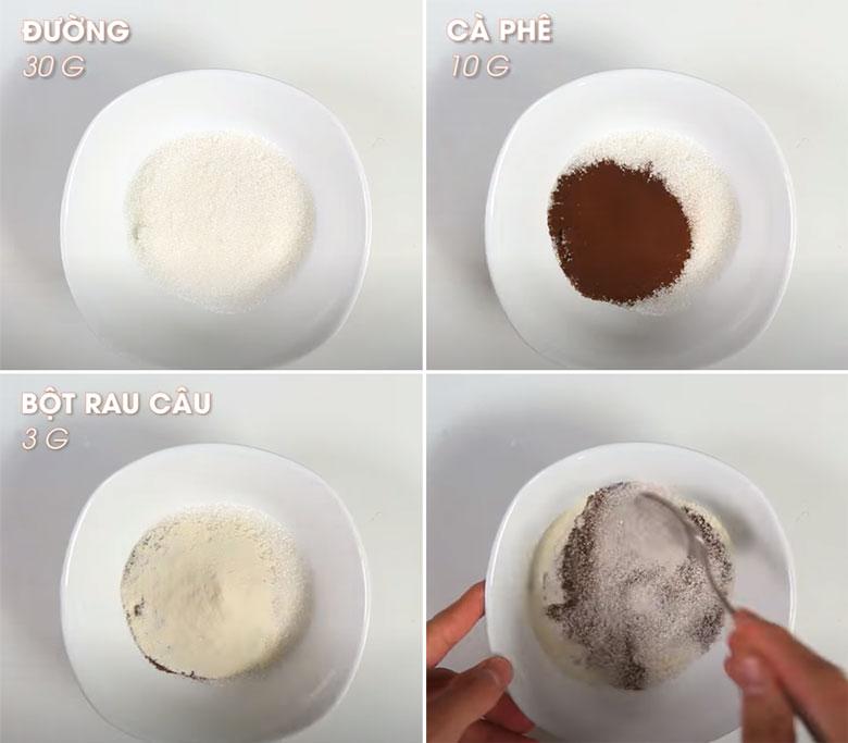 Cách làm trà sữa thạch rau câu khi kết hợp trộn hỗn hợp bột rau câu