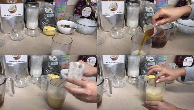Hướng dẫn làm trà sữa dừa dùng bột dừa pha theo tỷ lệ chuẩn