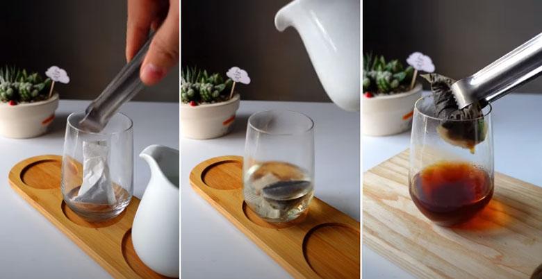Cách pha trà sữa hoa đậu biếc khi ủ trà đen