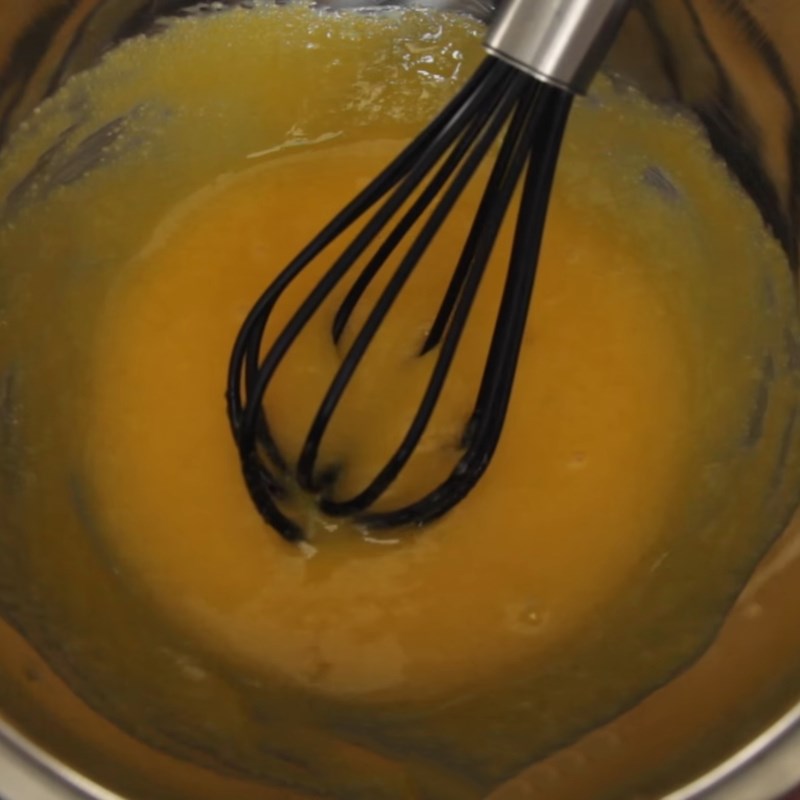 Bước 2 Trộn hỗn hợp trứng sữa Pudding trứng