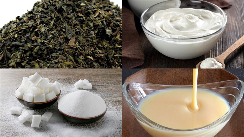 Nguyên liệu món ăn thạch trà sữa thái