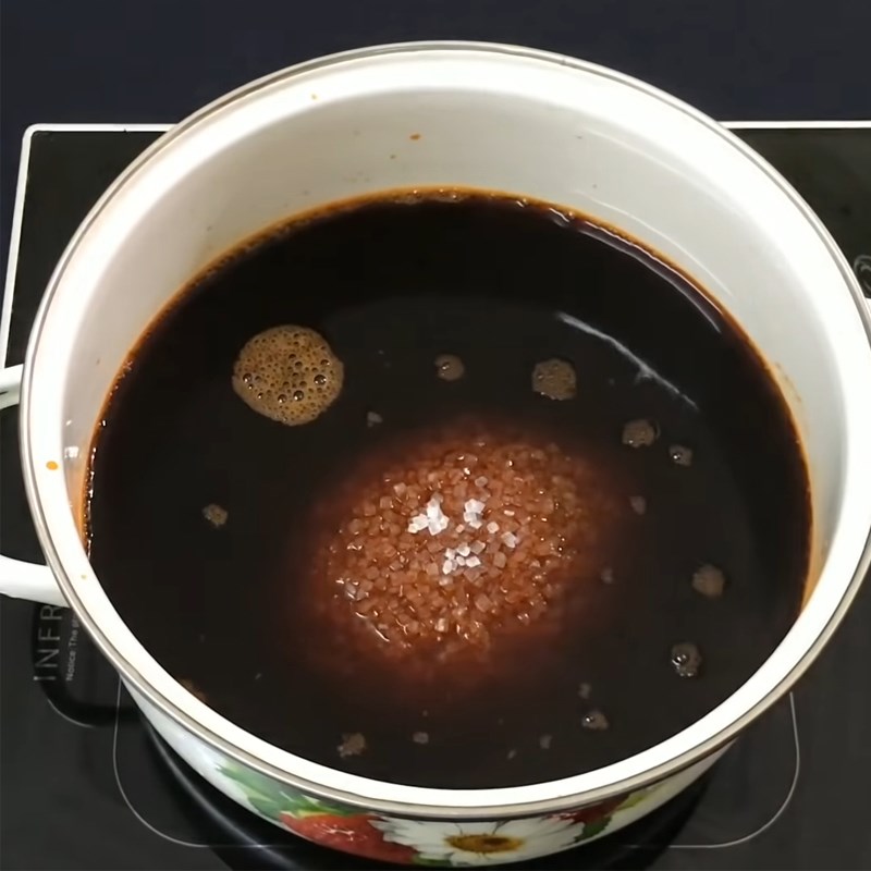 Bước 3 Nấu nước rau câu trà Rau câu trà sữa