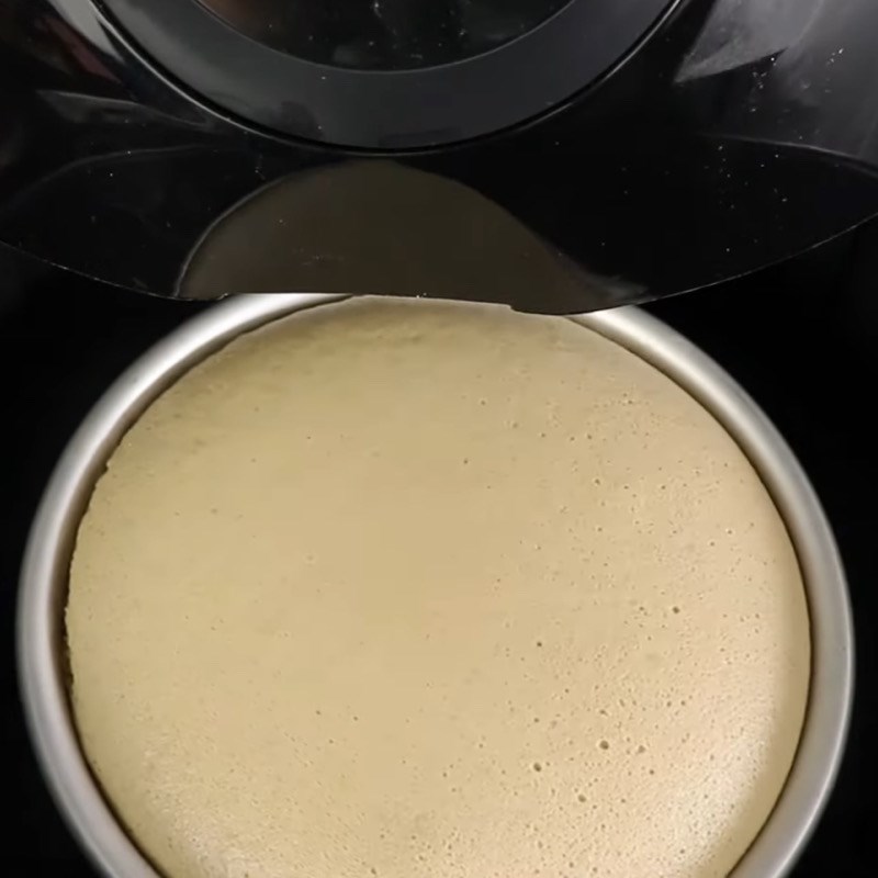 Bước 5 Nướng bánh Bánh trà sữa trân châu đàng đen sạm vì thế nồi rán ko dầu