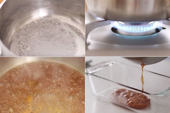 cách nấu nướng nước lối caramen