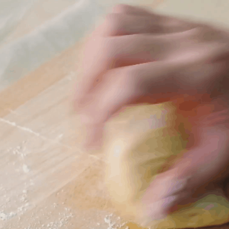 Bước 3 Nhào bột Bánh mì quế cuộn kem phô mai