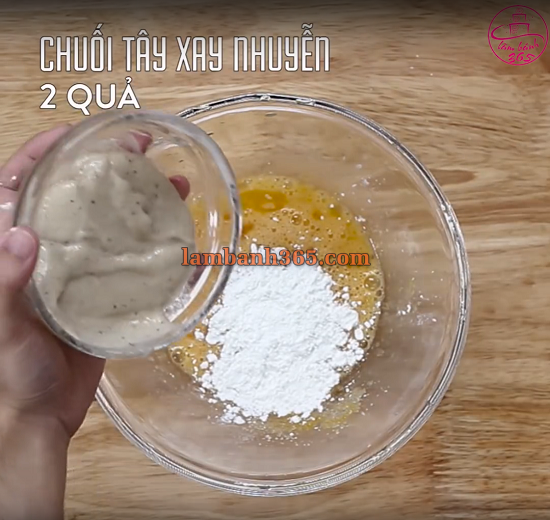cách thực hiện bánh pudding chuối 9