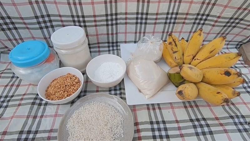 Nguyên liệu món ăn chuối nướng nước cốt dừa