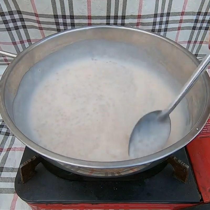 Bước 2 Nấu nước cốt dừa bột báng Chuối nướng nước cốt dừa
