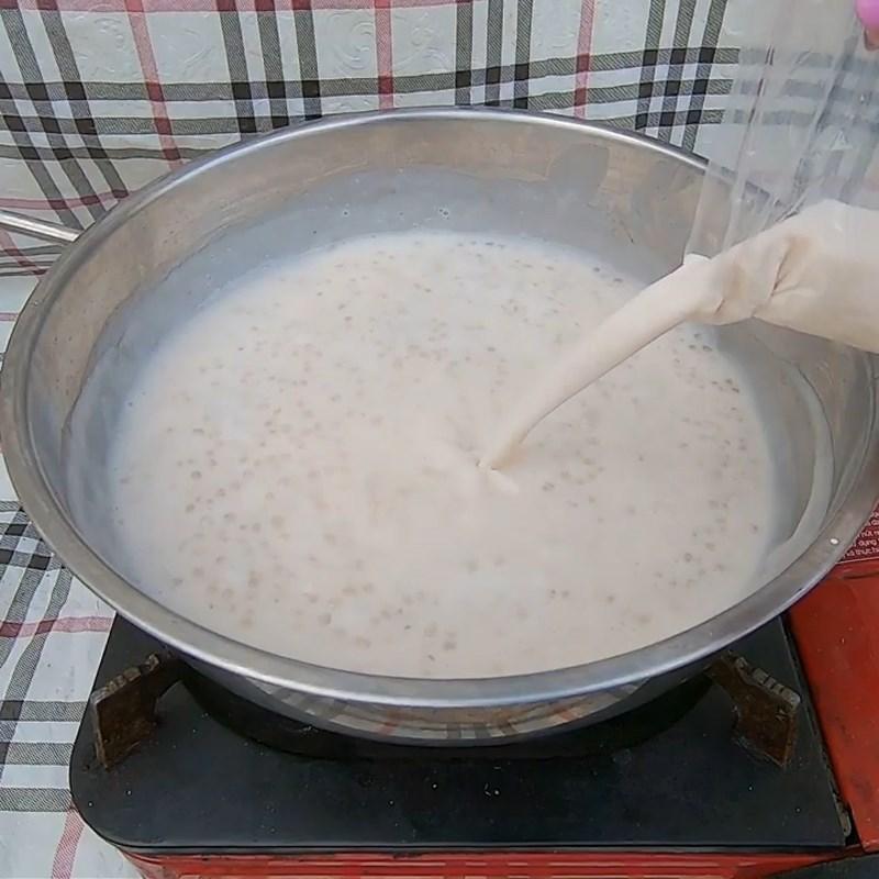 Bước 2 Nấu nước cốt dừa bột báng Chuối nướng nước cốt dừa