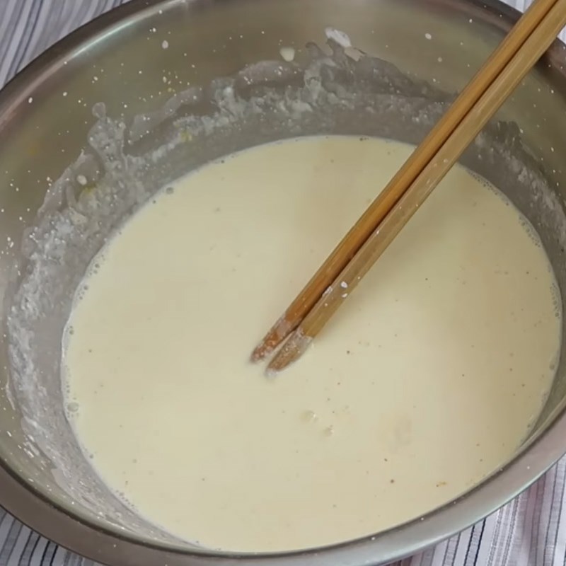 Bước 1 Trộn bột bánh Bánh xèo Đà Nẵng