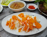 Thịt heo hai đầu da bước làm 2 hình