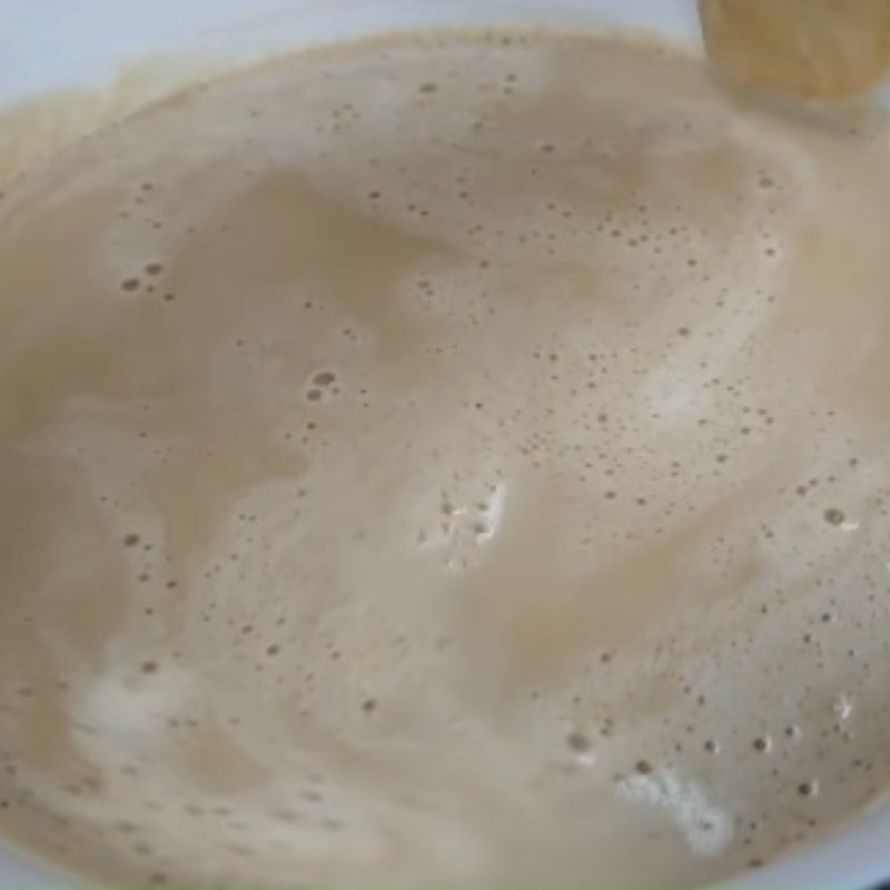 Bước 3 Trộn láo phù hợp sữa cafe Bánh flan cà phê