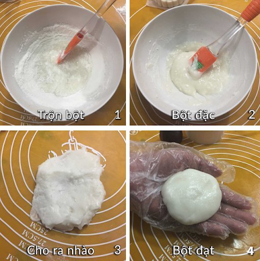 Cách làm bánh trung thu dẻo từ bột nếp