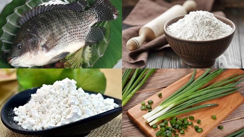 Nguyên liệu món ăn bánh canh cá rô