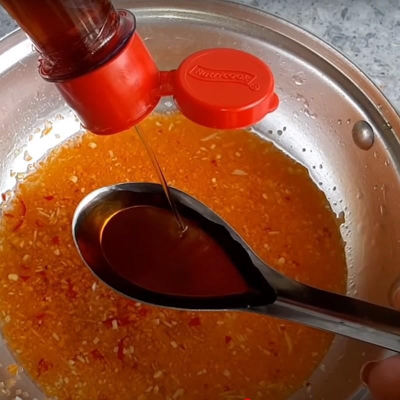 Bước 3 Làm nước mắm chay chua ngọt Bánh bộc lọc chay nhân nấm