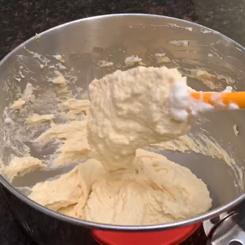 Bước 1 Trộn bột bánh Bánh bông lan trứng muối keto