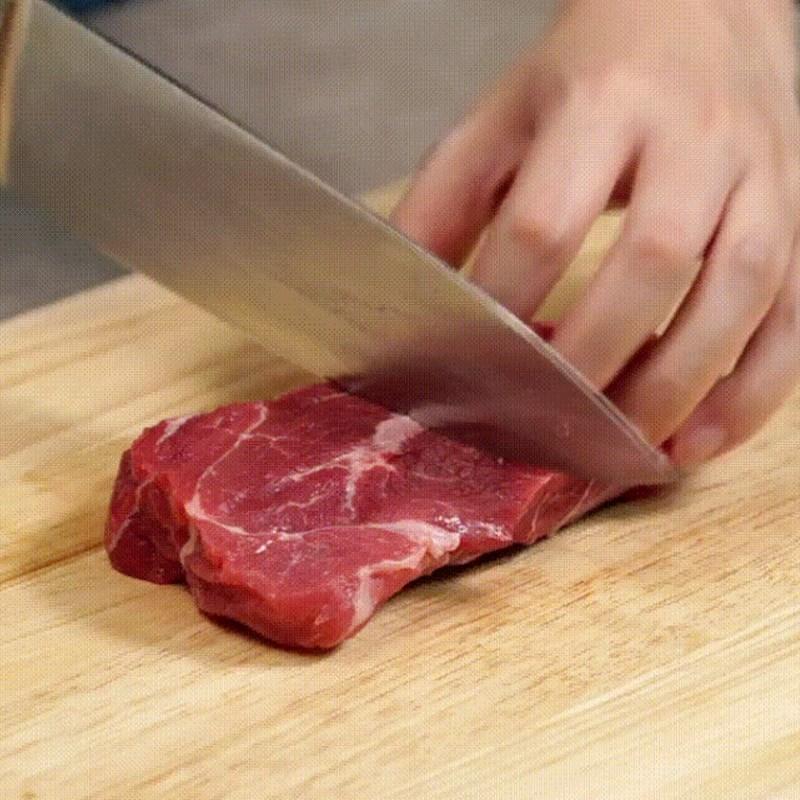 Bước 1 Sơ chế thịt bò Cơm nắm thịt bò áp chảo