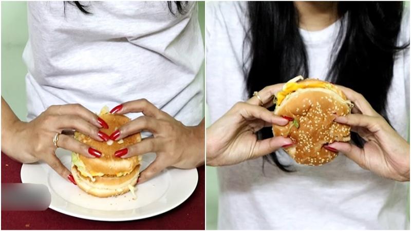 Cách ăn hamburger đúng cách