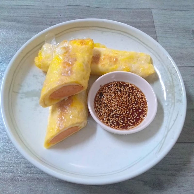 Bước 4 Thành phẩm Bánh tráng cuộn trứng theo kiểu Đài Loan