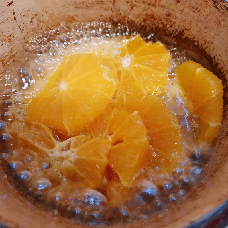 Bước 1 Sơ chế cam Bánh bông lan cam tươi