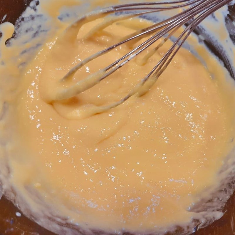 Bước 3 Trộn bột triển khai bánh Bánh bông lan cam caramel