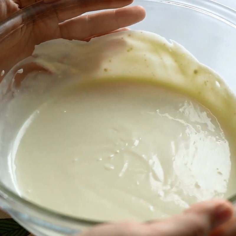 Bước 4 Làm lớp mousse hộp sữa chua Mousse cam sữa chua