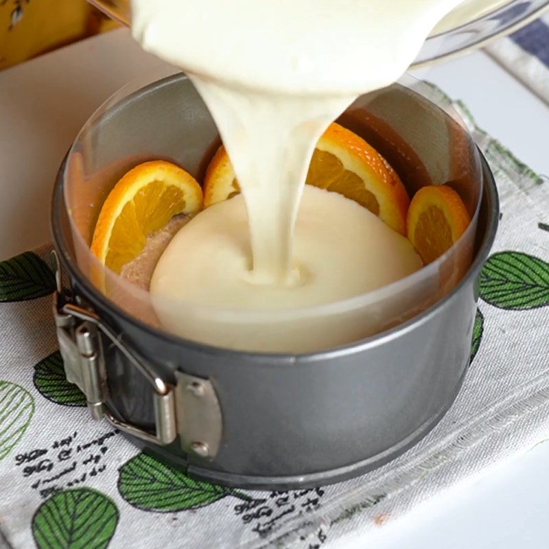 Bước 4 Làm lớp mousse sữa chua Mousse cam sữa chua